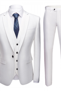 EL021023-2 White Formal Men Suit - Malaysia Rental