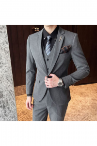 YT01-GRYDK-2XL 1Tuxedo Rental Sale Purchase Ready made Malaysia Kuala Lumpur Selangor